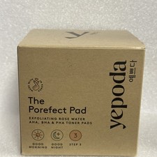 Yepoda The Porefect Pad Exfoliating Rose Water AHA BHA PHA Toner Pads BNIB 10/28