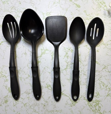 5pc Plastic Kitchen Tool Cooking Utensil Slotted Spatula Spoon Ladle Set - USA