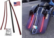 Bagger Stretched Fender Flex LED Taillight Strip Kit, 19", Smoked Lens, Pair