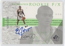 2001-02 SP Authentic Auto Rookie F/X 71/1525 Earl Watson #122 Auto 0j4n