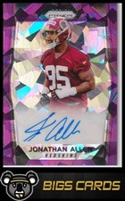 2017 Panini Prizm #RA-JAL Jonathan Allen Rookie Auto Prizm Purple Crystals #/75
