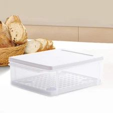 Fridge Produce Bin Multipurpose Toast Storage Box for Meat Sandwiches Picnic