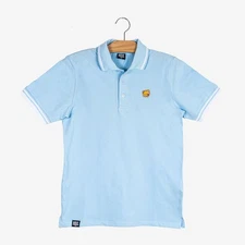 Milk Mocha Bear: Mocha Polo Shirt - Light Blue / Men / XL