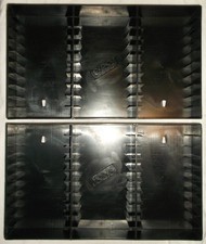 CASE LOGIC CASSETTE CASE TAPES 60 STORAGE CASES WALL HUNG PLASTIC BLACK USED USA