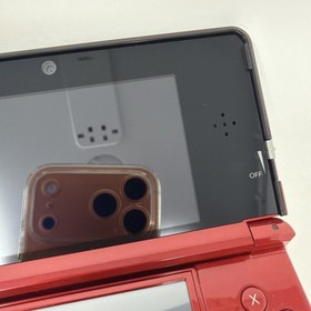 Nintendo 3DS Flame Red Handheld Console System CTR001 Mint Condition Barely Used