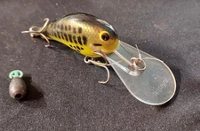 Vtg =Deal of Two (2)= Bagley Whiting Balsa Fishing Lure & 0.15 Ounce Weight