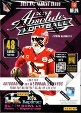2025 Panini Absolute Football Factory Sealed Blaster Box
