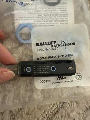 NEW IN BAG  BALLUFF DATASENSOR BOS-S50-PA-5-C10-NN M18X1 PHOTOELECTRIC SENSOR