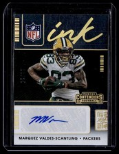2021 Panini Contenders NFL Ink Gold Auto Marquez Valdes-Scantling 08/25 #INK-MVS