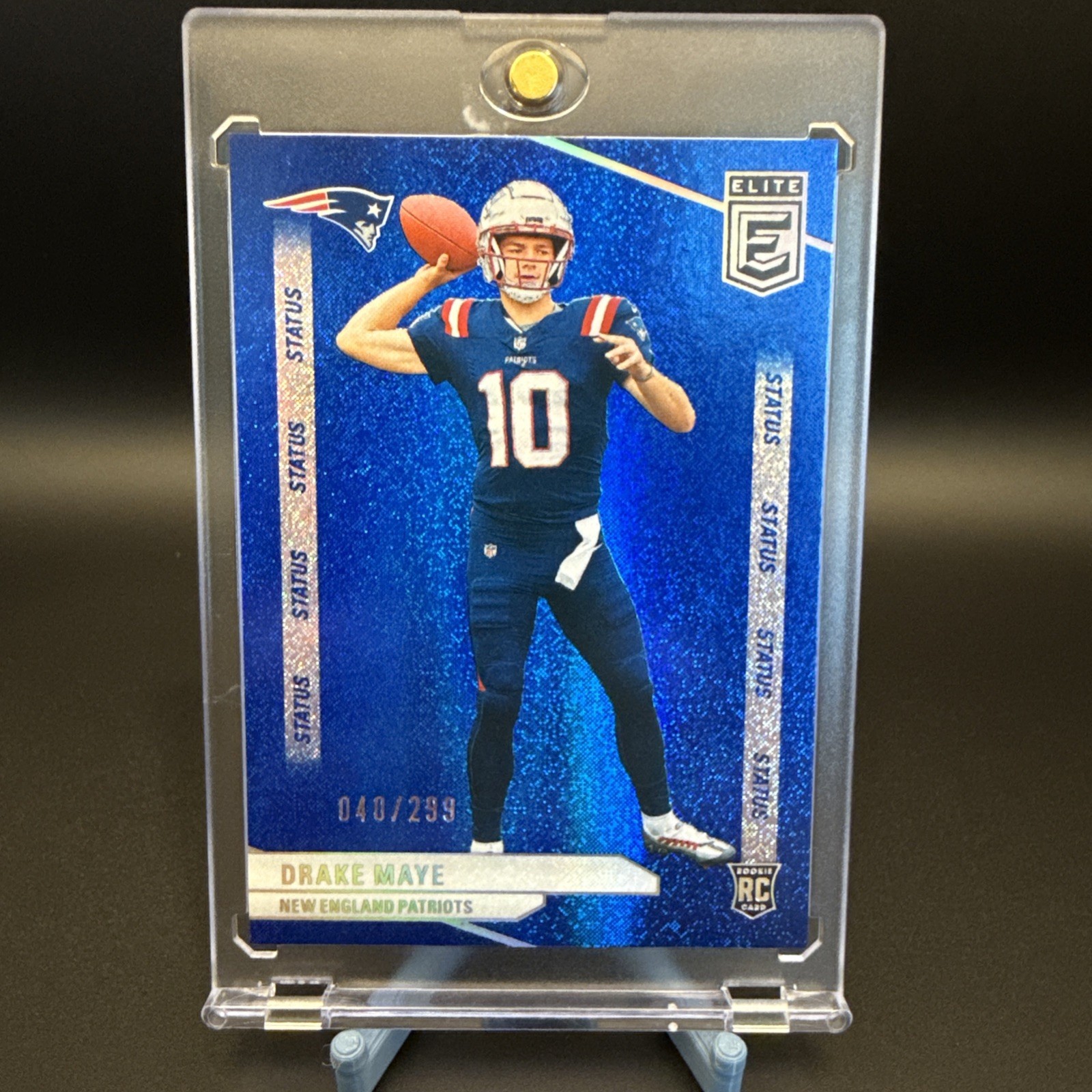 2024 Panini Donruss Elite - Drake Maye #185 Status Sparkle /299 (RC)