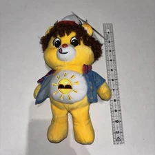Netflix Care Bears x Stranger Things Funshine Bear as Dustin 9" Plush NWT NEW