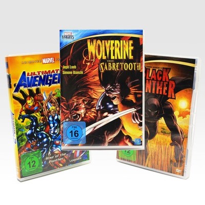 Wolverine Vs Sabertooth / Ultimate Avengers 2 / Black Panther 3x Marvel Knight