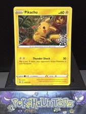 Pokemon Card Pikachu SWSH153 Advent Holiday Promo Snowflake Stamp NM