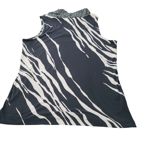 Dana Buchman Damen Bluse Mehrfarbig Größe L Polyestermischung Stretch - Bild 2 von 12