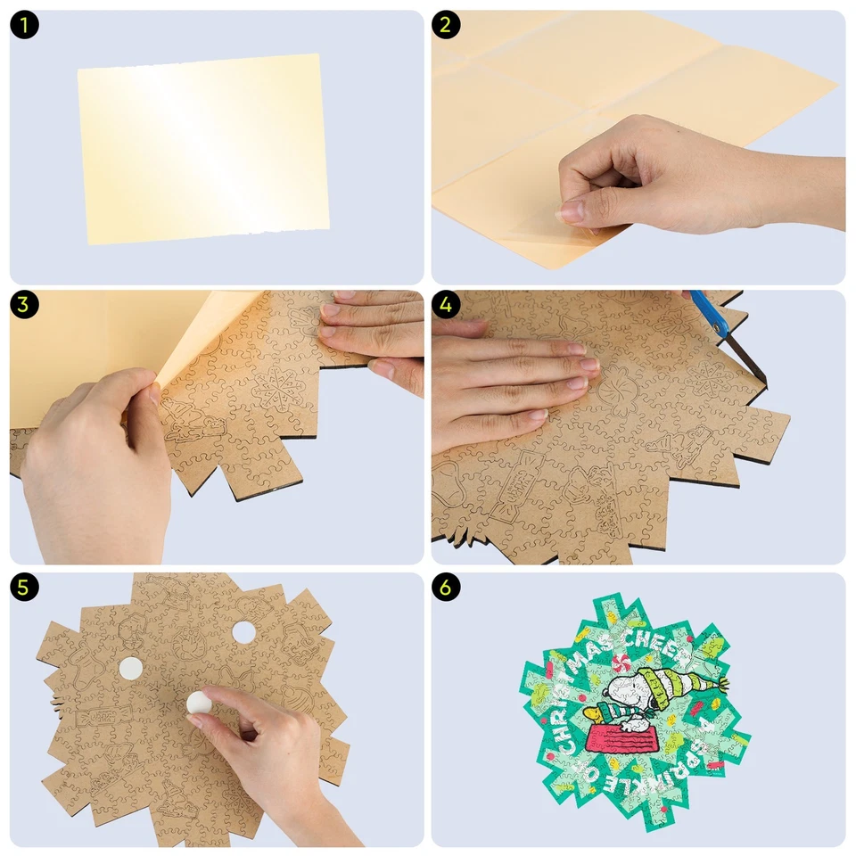 Rompecabezas de madera oficial Snoopy Christmas Cheer 200 piezas | Regalo navideño Foto 4 de 4