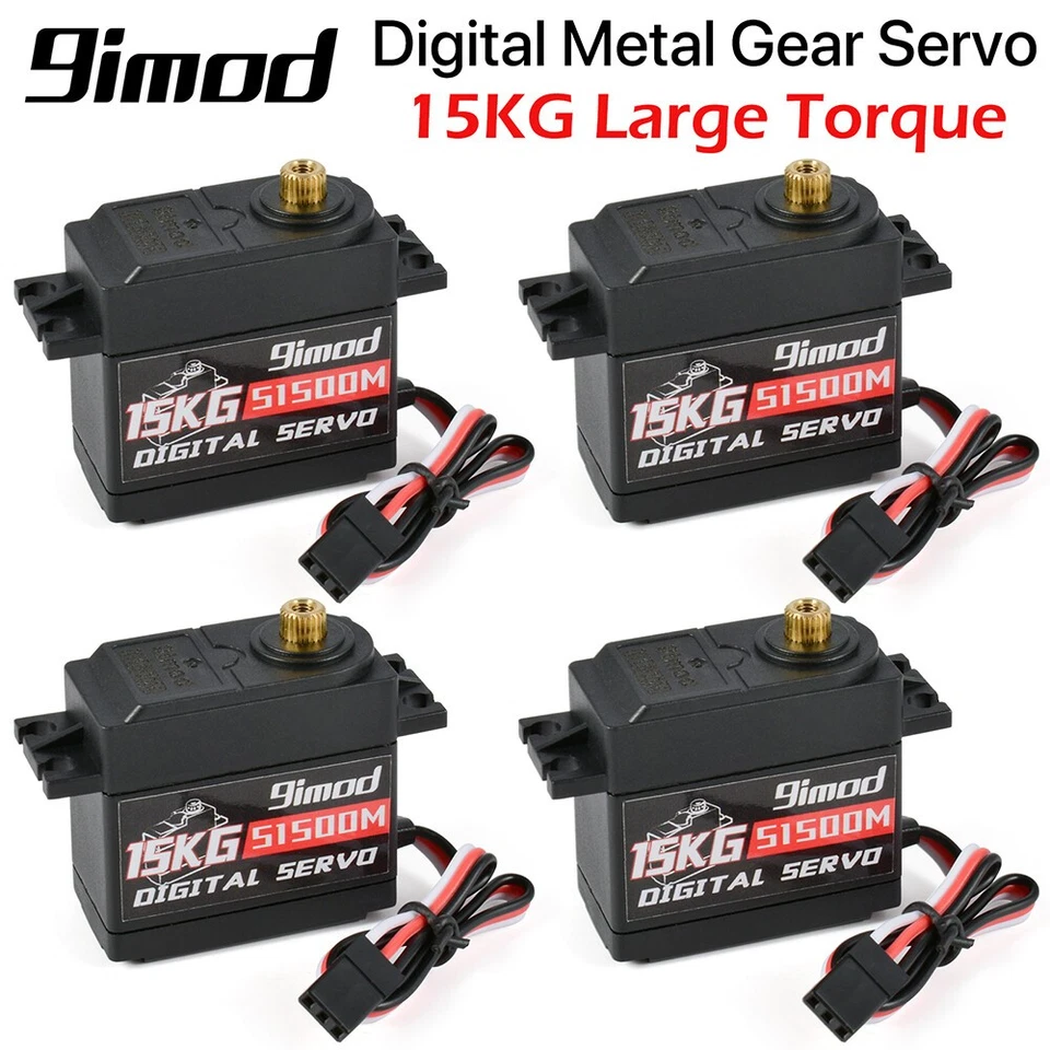 9imod S1500M 23KG Metal Gear Digital Steering Servo Motor for 1/8 1/10 RC Car - Image 3 of 4