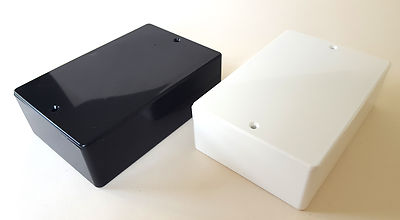 ABS Glanz Kunststoff kleines Gehäuse Projektboxen - Hergestellt in Großbritannien - 116 x 78 x 37 mm