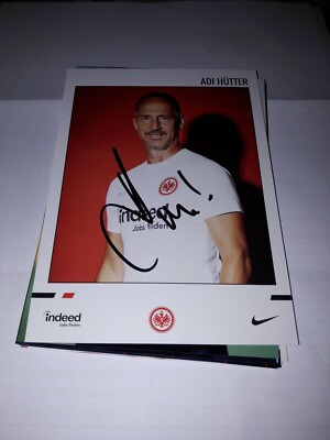 Signierte AK Adi Hütter Eintracht Frankfurt  NEU (4)