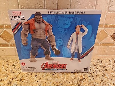 Hasbro Avengers 60th Anniversary Marvel Legends Gray Hulk and Dr