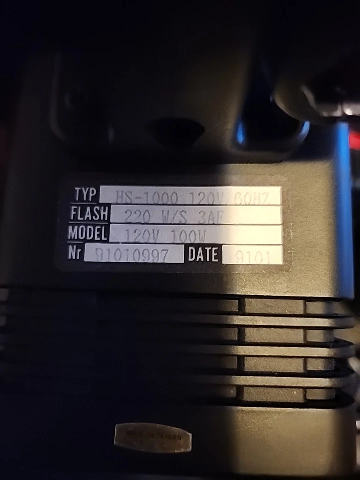 Lot Of 3 Britek HS-1000 Professional Studio Flash 1-6'Power Supply Cord Working - Image 3 of 4