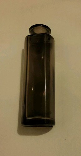 Vintage Smokey Grey Glass Bottle Vase - Picture 2 of 4