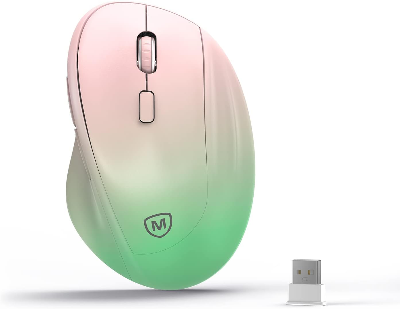 Ergonomic Wireless Mouse with USB Receiver for PC Laptop Desktop and Computer Compatibility