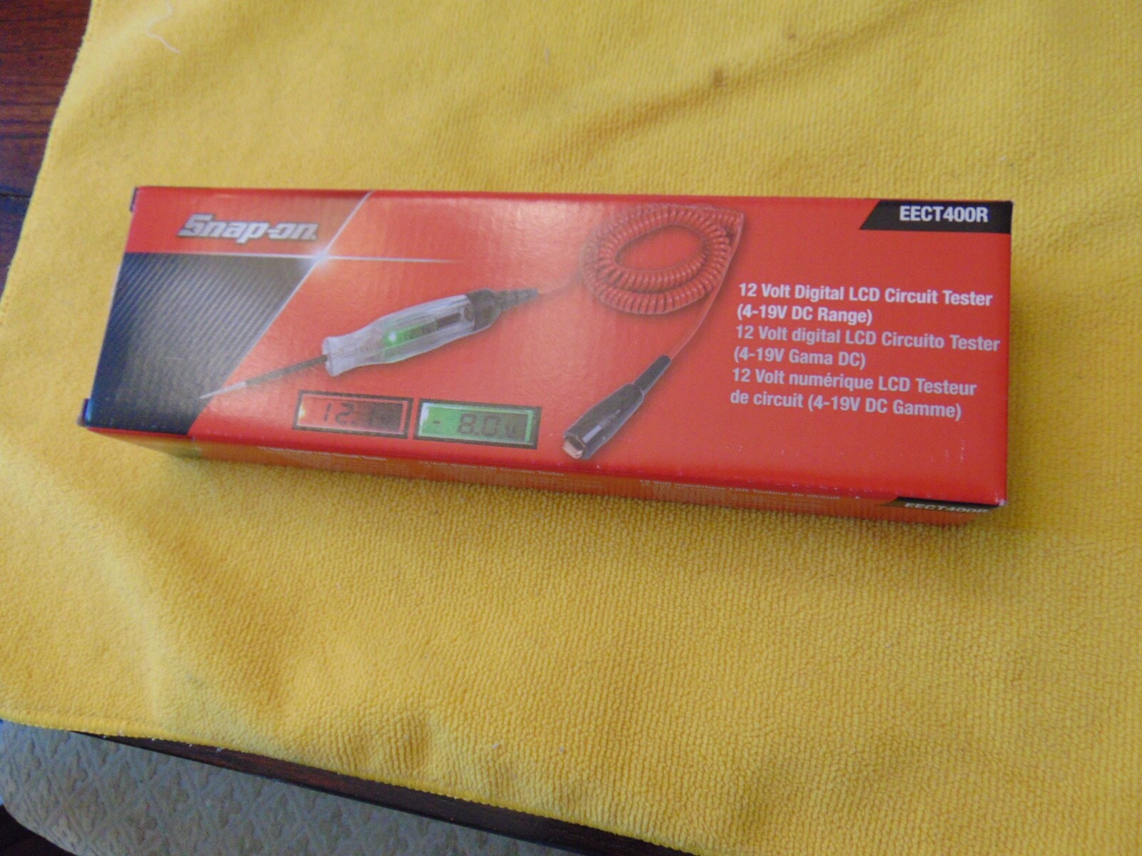 Snap On Circuit Tester 3-19.99V DC, Clear handle RED  CORD NEW with box tools