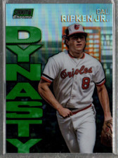 2022 Stadium Club Chrome Dynasty Destiny Green Refractors #7A Cal Ripken Jr. /99
