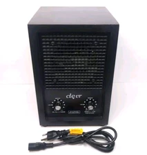 Clevr Eco Air Purifier Ozone Generator Deluxe Sanitizer Ionizer, Black Wood Case