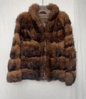 Vintage DITTRICH DETROIT RICH FURS Brown Fur Coat Jacket Gorgeous