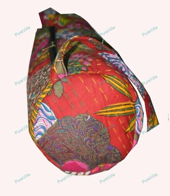 Kantha Sac Déguisement Handmade Yoga 100% Coton Mandala Tapis Transport