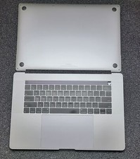 Grd B MacBook Pro 15" A1990 Space Gray Top Case Keyboard Touchpad Battery 90 