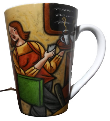 Joie De Vivre Cafe Design Coffee Mug Art 10 oz Tea Cup