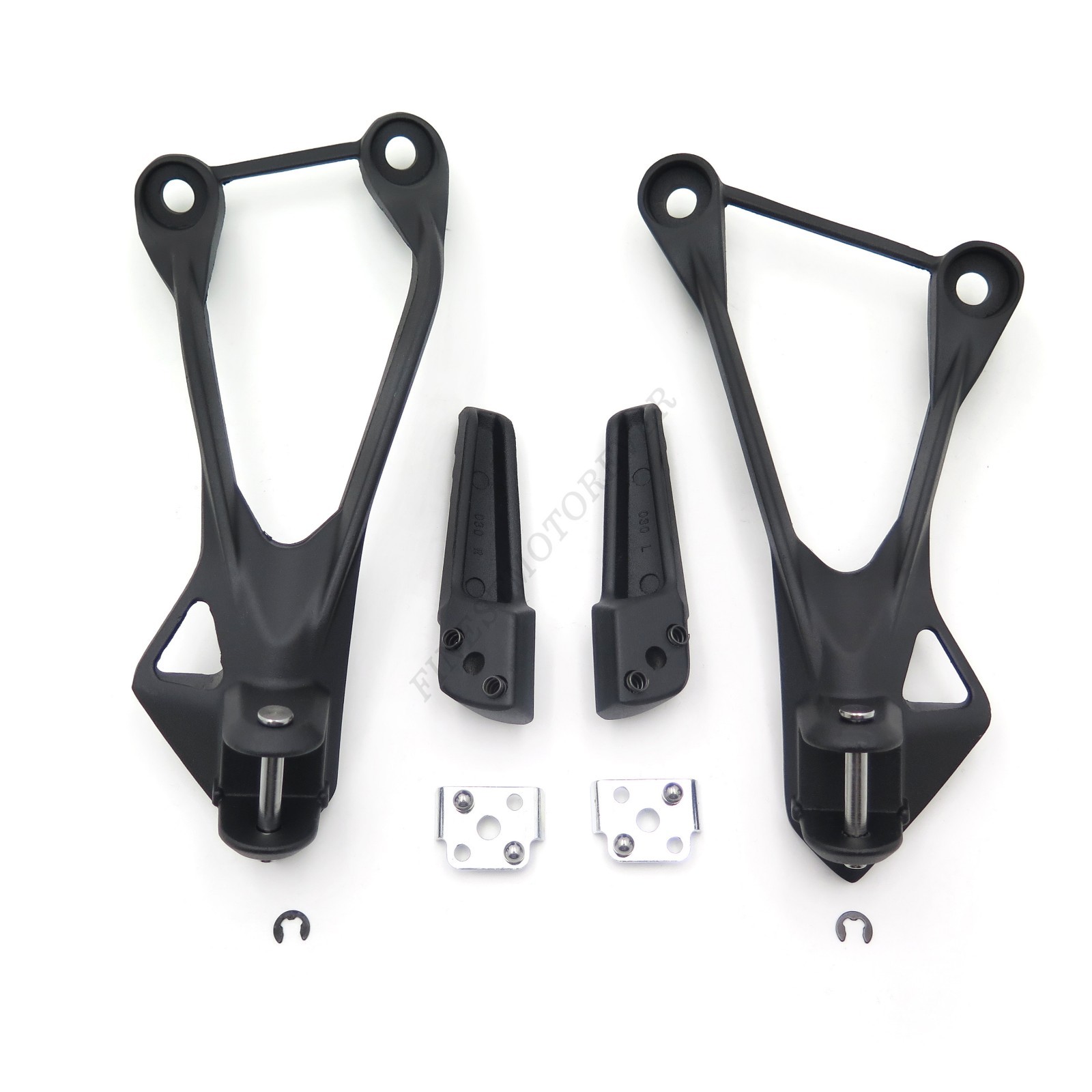 Black Rear Passenger Foot Peg Bracket Fit For Kawasaki Zx6R 2005 2006