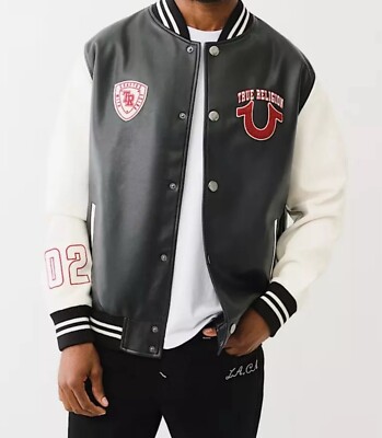 #144 True Religion Varsity Jacket Men's Size L Brand New W/ Tag