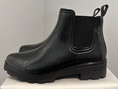 Lucky Brand LP-Levina Rain Boots Women's Size 10 Shiny PVC, In Box Worn Once