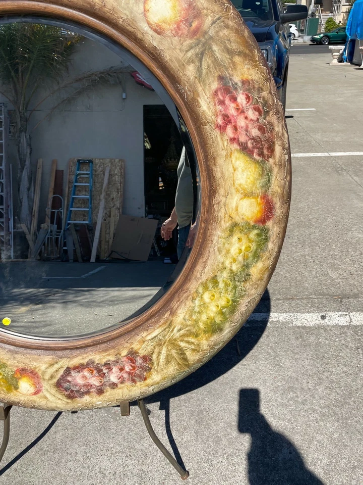 Round Beveled Glass Mirror - Image 3 of 4