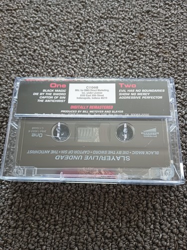 SLAYER LIVE UNDEAD CASSETTE /METAL BLADE/72217-4/1987/MINT CONDITION - Picture 2 of 8