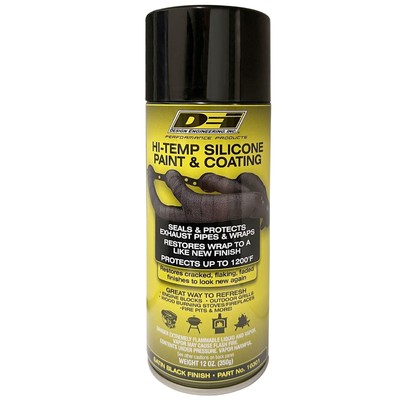 DEI Hi-Temp Silicone Coating Spray High Temp exhaust Wrap Sealant Protects up...