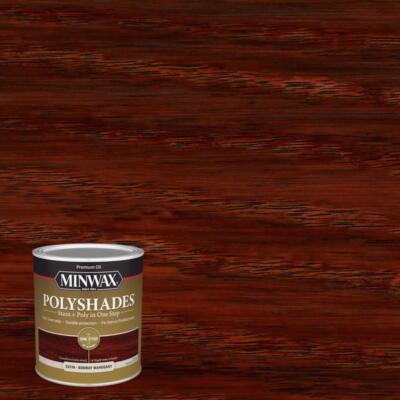 Minwax Polyshades Semi-Transparent SATIN & GLOSS Oil-Based Stain Polyurethane
