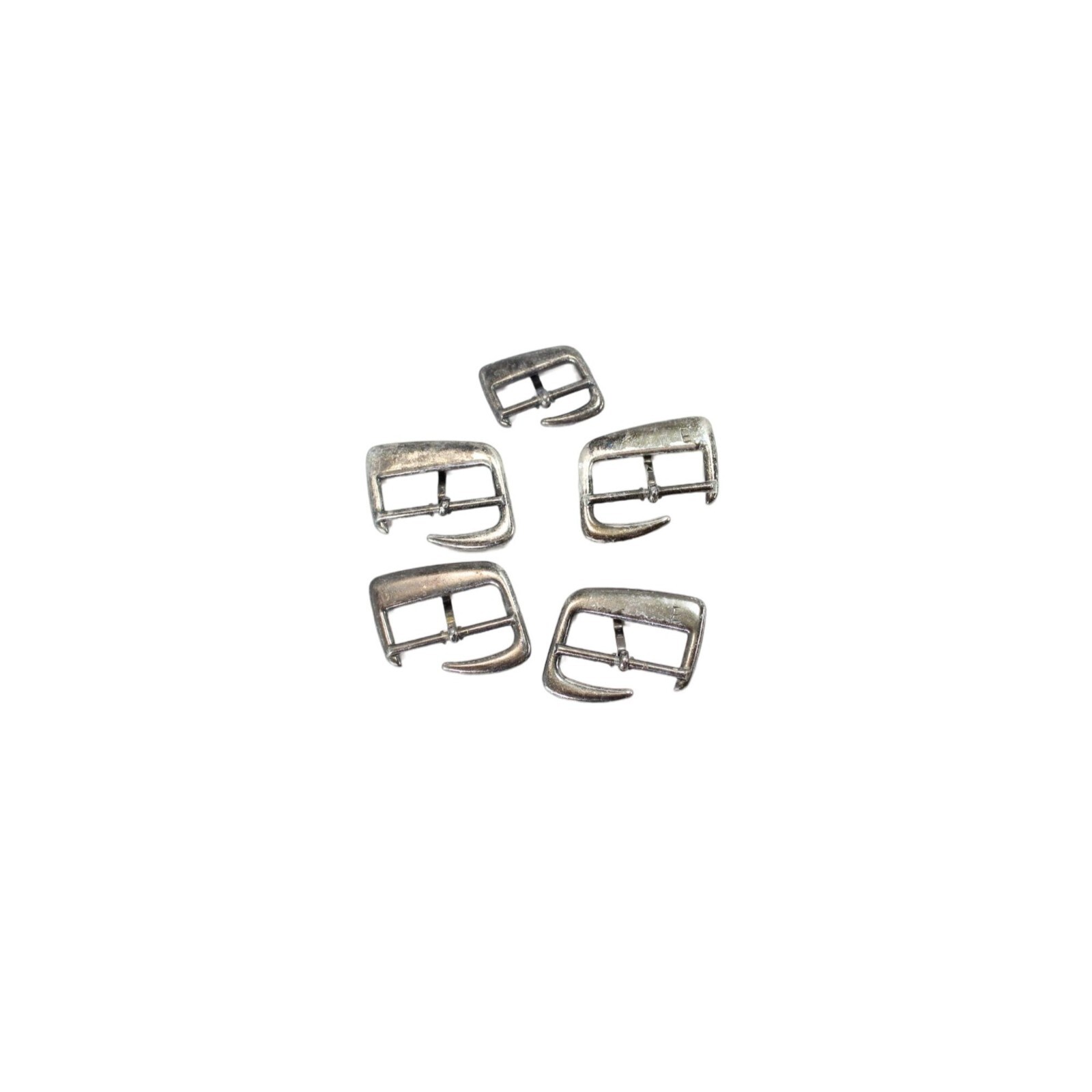 Lot 5 Buckles Softwalk Silvertone Silver Tone Shoe Buckle 66785
