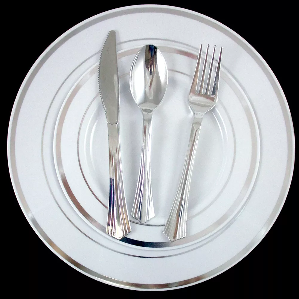 Wedding on sale plates plastic