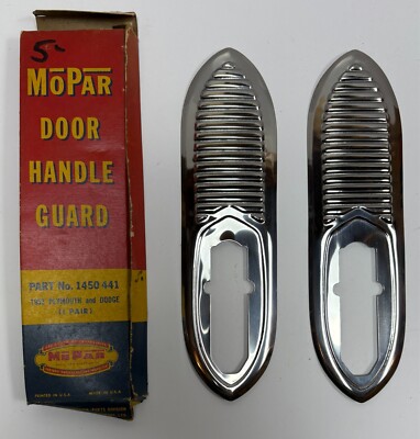 New Old Stock Door Handle Guards for 1953 Plymouth & Dodge Mopar #1450441