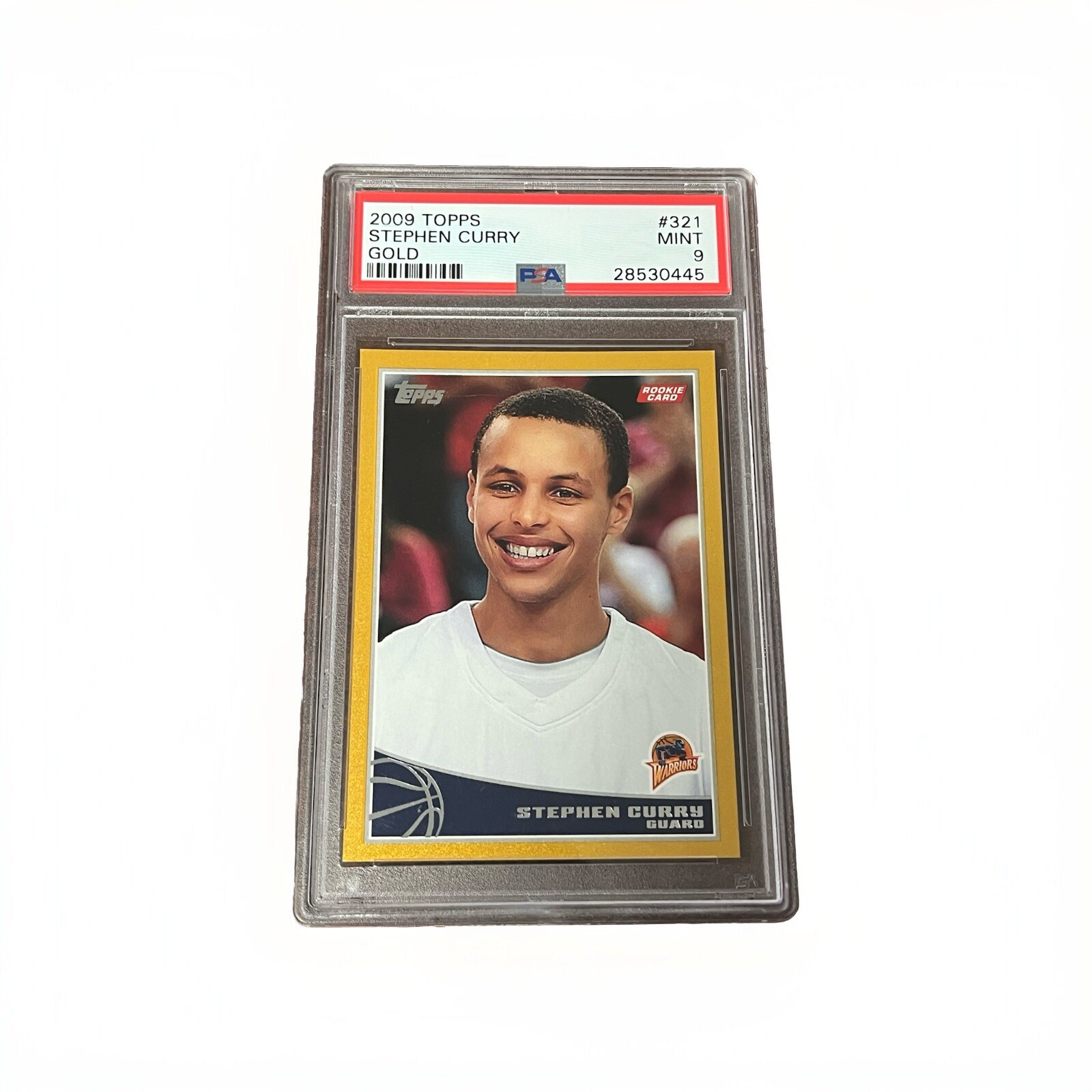 2009-10 Topps - Gold #321 Stephen Curry /2009 (RC) PSA 9