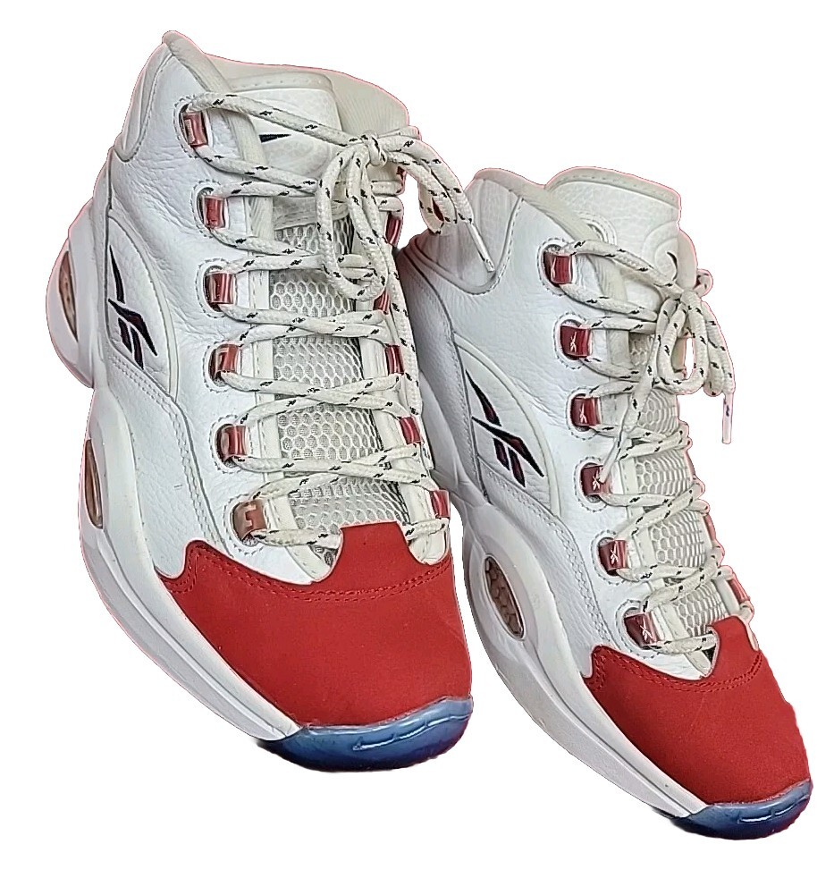 Reebok Question Mid OG Red Toe 25th Anniversary Mens Basketball Sneakers FY1018 $_1.JPG?set_id=8800005007 main image 2