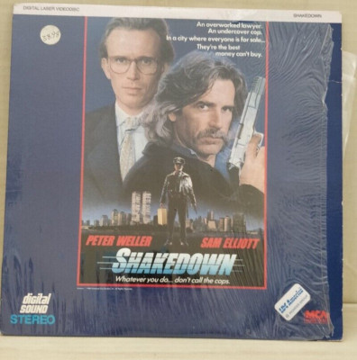 Shakedown Laserdisc 40820 LD Laser Disc Peter Weller Sam Elliott
