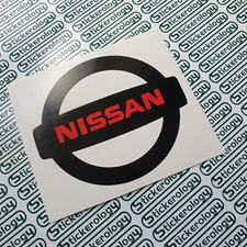 2 NISSAN JUKE FRONT AND REAR STICKERS BLACK/RED