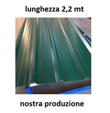 LAMIERA GRECATA Per COPERTURA 1010 MM Lunghezza 2200 MM Colore Verde Muschio