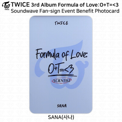 TWICE 3rd Album Formula of Love : O+T= 3 Soundwave Fan Sign Event