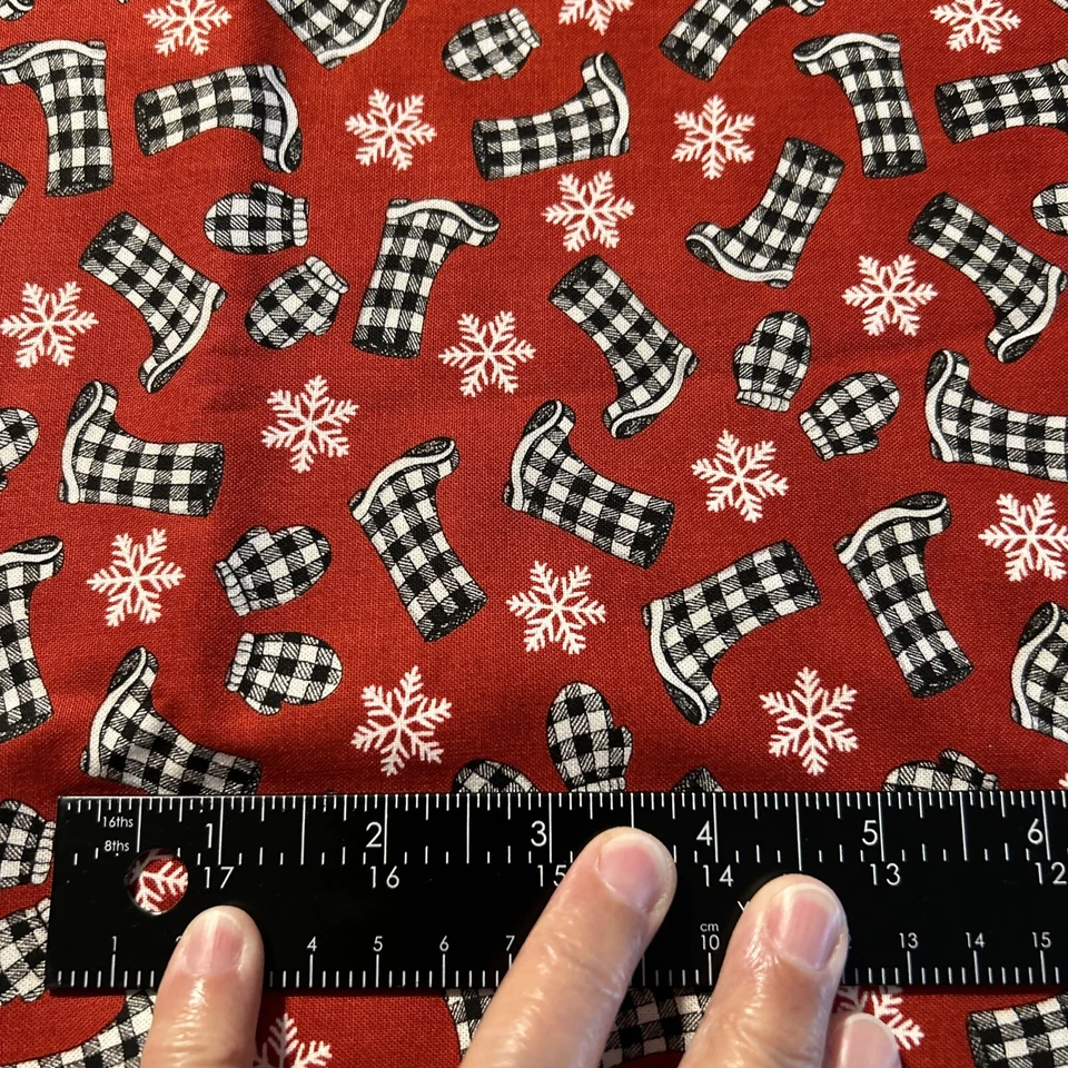 Home Sweet Holidays by Deb Strain Red 56006 Boots 3 Yards - Image 3 of 3